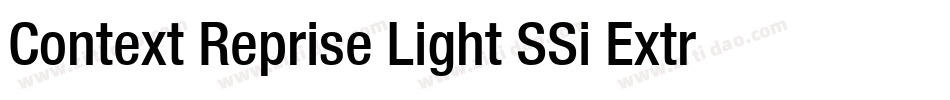 Context Reprise Light SSi Extra Light字体转换